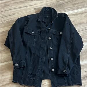 Forever 21 Charcoal Denim Jacket